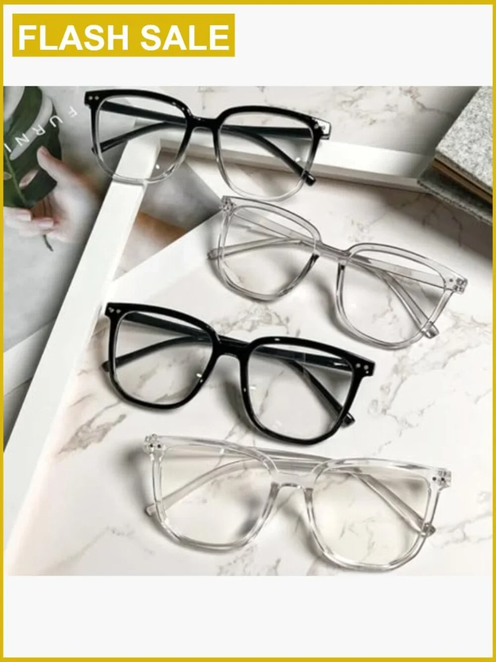 Square Blue Light Blocking Glasses for Computer Gaming